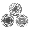 thumbnail image 1 of Tapete de mesa de silicona Tapete para ollas Tapete anti-escaldado - Gris oscuro (Flor geométrica) Ofspeizc CPB-DE-LYY1755-7, 1 of 5