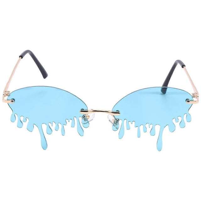 1PC Stylish Funny Sunglasses Creative Tears Style Sunglasses Stage Show Sun Glasses Party Supplies Sun Glasses Party Props Decor for Women (Green)
