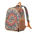 thumbnail image 4 of Symmetry Elements Students Backpack - Boho Chic Mandala Design with Mystic Spirituality and Balance Pattern, Durable Lightweight Oxford Fabric for Students, 4 of 6