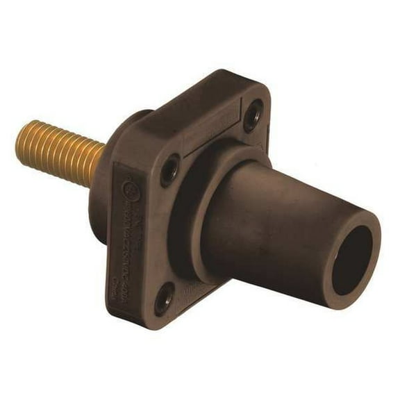 Hubbell Wiring Device-Kellems Recpt,Brown,Female,Threaded Stud,400 A HBLFRSBN