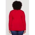thumbnail image 5 of Women's Plus Size Long Sleeve V-Neck Basic Tee, 5 of 5