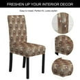 thumbnail image 5 of Unique Bargains Stretch Washable Chair Cover for Dining Room Slipcovers Champagne, 5 of 8