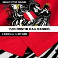 thumbnail image 5 of G128 Combo Pack: 6 Ft Tangle Free Aluminum Spinning Flagpole (Silver) & Austria Austrian Coat of Arms Flag 3x5 Ft, LiteWeave Pro Series Printed 150D Polyester | Pole with Flag Included, 5 of 9