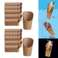 thumbnail image 1 of 2x Soporte pa , soporte pa vasos de papel Kraft, vaso de papel desechable, vasos inclinados pa chips, vaso pa , de Colcomx Porta Papas Fritas, 1 of 8