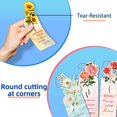 thumbnail image 5 of Book Lover Essentials 20 Pcs Flower Plant Paper Bookmarks Sturdy Odorless Bookmarks for Students Reading Enthusiasts Home Office Gift, 5 of 5