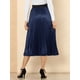 thumbnail image 5 of Falda Midi plisada Allegra K de Fiesta Azul oscuro S, 5 of 6