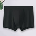 thumbnail image 3 of zeranth Men Underpants U Convex Breathable Mesh Holes Elastic Wide Waist Band Inside Wear Seamless Ice Silk Men Boxers Briefs Quick Dry Men Underwear, 3 of 7