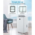 thumbnail image 4 of YUSAZENS 14000 BTU 3-in-1 Portable Air Conditioner Cooler Dehumidifier Fan Cools 850 Sq Ft Quiet 51dB Compact Easy Move AC Bedroom Camping Office, 4 of 6