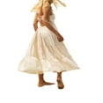 thumbnail image 3 of Solid Spaghetti Strap Midi Cami Dress for Women - Perfect for Parties and Beach, 3 of 7