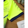 thumbnail image 5 of Haitryli Boys Sports Mesh Shirts and Athletic Shorts Set Kids Football Uniform Soccer Jersey Fluorescent Green 5-6, 5 of 7