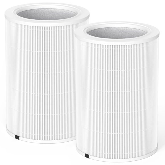 SAKEGDY Véritable Filtre HEPA de Remplacement, Compatible avec Purificateur d'Air pour Grande Pièce à Domicile Smile Air, Système de Filtration 3-en-1, Dimension du Filtre H : 11.54”x L : 7.87&am