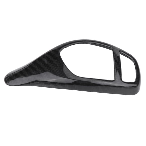 Knob Cover Trim, Quality Carbon Fiber Materials Gear Trim Simple But Fashionable Anti-slid For Left Hand Drive Car Only