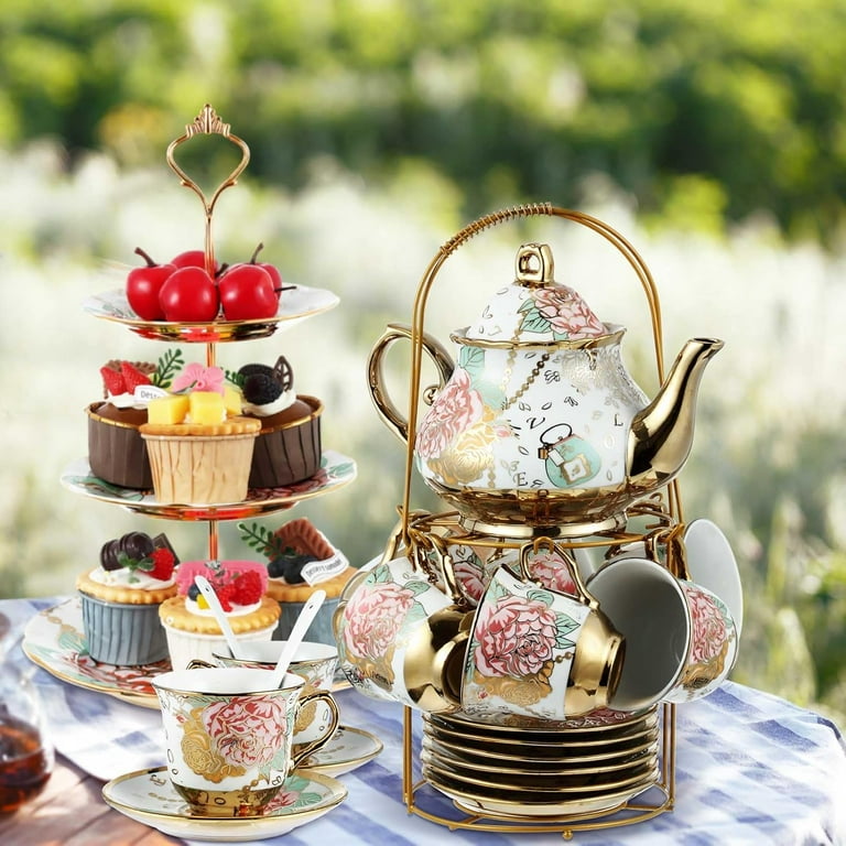 Ceramic teapot set hot sale