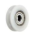 thumbnail image 1 of 6Pcs 5x24x7mm u notch nylon round pulley wheel roller for 3.8mm rope ball bearing, 1 of 4
