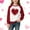 Red 1, variant on WQNVRNR Kids Heart Print Pullover- Long Sleeve Valentine's Day Crewneck Casual Sweatshirt with Soft Stretch Fabric Hot Pink Size 5-6