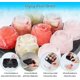 thumbnail image 3 of Bandeja para cubitos de hielo, bandejas de silicona para cubitos de hielo con tapa, forma de flor de rosa de 9 cavidades, 3 of 5