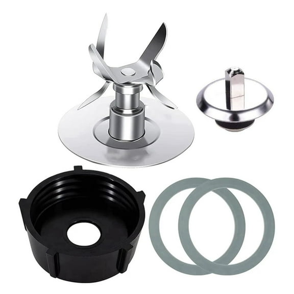 Blender Replacement Set 4 Point Cutting Head and Sealing Gasket Blender Cup Base Suitable for Efficient Mixing Cooking