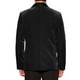 thumbnail image 3 of INSPIRAR CHIC Blazer de Hombre con Solapa de Chal de Un Botón Ajustado para Boda Traje de Tuxedo de Terciopelo Talla XL Negro Profundo, 3 of 4
