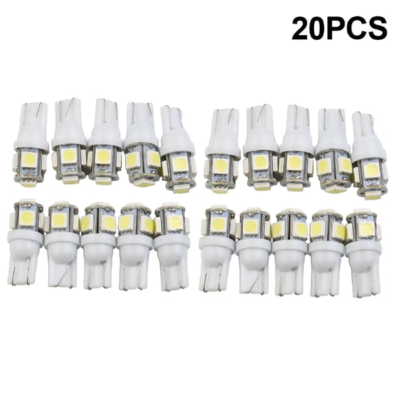 HIBIBUD 2026 New 20 Pack 921 Led License Plate Bulbs,6000K White for Vehicle Lighting,Car Exterior,License Plate Illumination,Automotive Upgrades
