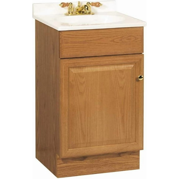 Richmond W D X H Oak Finish Vanity, 19" by 17" by 35-1/4"