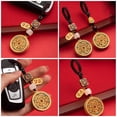 thumbnail image 6 of OUNONA 2pcs Vintage Chinese Style Keychain Pendants Key Ring Pendants Handbag Backpack Metal Blessing Charms Hanging Adornments, 6 of 7