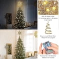 thumbnail image 4 of Christmas Star Tree Topper. Battery Powered 3d Star Decorative Tree Ornament With White Light Bright Star Lighting With Springy Base For Holiday Tradi, 4 of 5