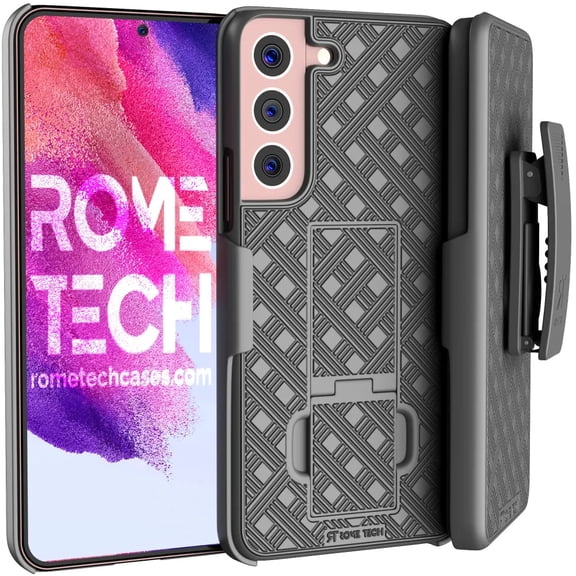 Rome Tech Samsung Galaxy S22 Shell Holster Combo Case - Black