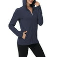 thumbnail image 1 of Veste d'Été Légère pour Femmes à Manches Longues, Protection Extérieure, avec Capuche, Coupe-Vent Décontractée pour Voyage Quotidien, 1 of 7