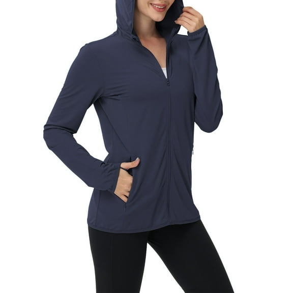 Lightweight Women's Casual Jacket for Everyday Outdoor Activities with Hood and Long Sleeves for Year-Round Wear