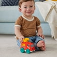 thumbnail image 2 of Fisher-Price Chime & Ride Fire Truck Push-Along Toy Vehicle for Infants with Fine Motor Activities, 2 of 6