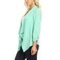 thumbnail image 3 of Moa Collection Women's Casual Relaxed Fit Open Front Blazer Jacket, 3 of 5