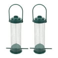 thumbnail image 3 of 2 comederos colgantes para pájaros, herramienta de alimentación para pájaros silvestres al aire libre, comedero metálico para pájaros., 3 of 7