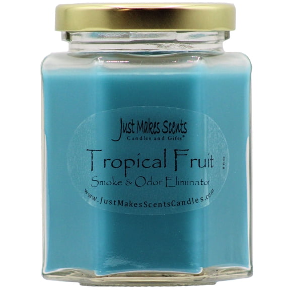 Tropical Smoke & Odor Eliminator Candle, 8 oz Hexagon jar