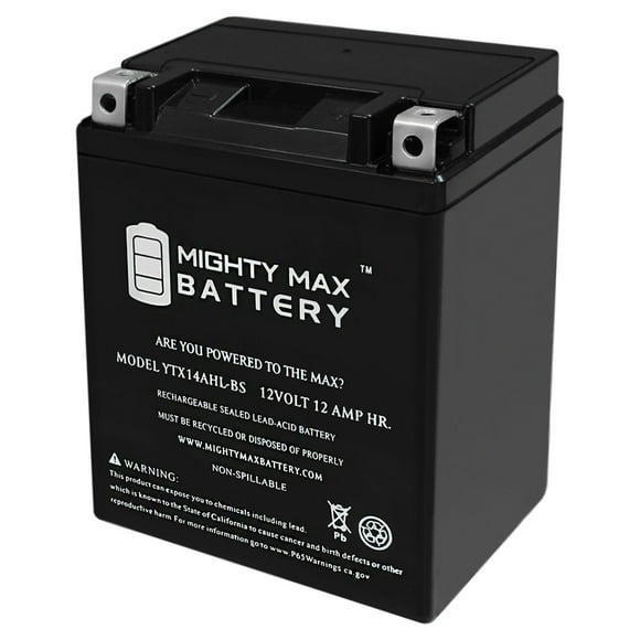 YTX14AHL 12V 12Ah Battery Remplacement pour Magneti Marelli MMX14AHL