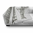 thumbnail image 3 of Travel Soft Flannel Fleece Throw Blanket, Leaning Tower of Pisa Japanese Building and Brazil Architecture Culture, Cozy Plush for Indoor and Outdoor Use, 50" x 60", Army Green, by Ambesonne, 3 of 6