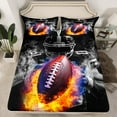 thumbnail image 2 of Castle Fairy Boys Sport Football 3pcs Twin Sheet Sets,Abstract Gradient Twin Fitted Sheet,Ball Gamer Breathable Flat Sheet,Ultra Soft Home Decor, 2 of 7