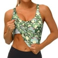 thumbnail image 4 of Naloa Cute Frog Sports Bras for Women, High Support Bra with Removable Pads, Comfortable - Small, 4 of 9
