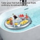 thumbnail image 4 of Inflatable Floating Drink Holder For Pool Party, Swimming Pool Accessories Drink Floats With 8 Holes Large Capacity, Hot Tub Floating Tray For Adult, 4 of 5