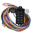 thumbnail image 2 of 14 Circuit Universal Wiring Harness 14 Fuse 12v Car Hot Rod Street Rod XL Wires, 2 of 6