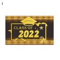 thumbnail image 2 of Neinkie Soft Fabric Class Graduation Photography Backdrop Black and Gold Bachelor Cap Balloon Grad Congrats Party Banner Background for Picture Photo Photobooth Decoration, 2 of 2