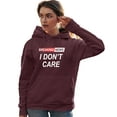 thumbnail image 2 of Go All Out Breaking News I Don't Care Funny Sarcastic Humor Sweatshirt Hoodie Mens/Youth, 2 of 4