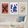 thumbnail image 2 of PixonSign Framed Canvas Print Wall Art Set Matisse Colorful Plant Dancer Variety Abstract Shapes Illustrations Modern Art Minimalism Decorative for Living Room, Bedroom, Office - 16"x24"x3 White, 2 of 5
