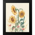 thumbnail image 2 of Penner, Janelle 12x14 Black Modern Framed Museum Art Print Titled - Sunflower Season IX Bright, 2 of 5
