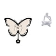 thumbnail image 1 of Reloj De Pared Acrílico Con Diseño De Mariposa Para Oficina, Comedor, Habitación Infantil, Estilo Granja, Con Estatua De Pensador Abstracto, Decoración Para Estante De Mesa., 1 of 8