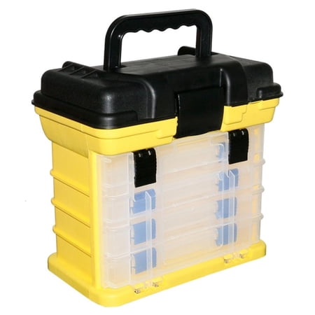 Youthyao 4 Layer Large Capacity Fishing Tackle Box Multifunctional Fishing Accessories Storage Container Box Fishing Baits Case