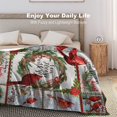 thumbnail image 5 of Red Cardinal Birds Blanket , Red Birds Comfortable Warm Blanket, Light Weight Cozy Plush Blanket ,for All Season Living Room Bedroom Couch 80"x60", 5 of 6