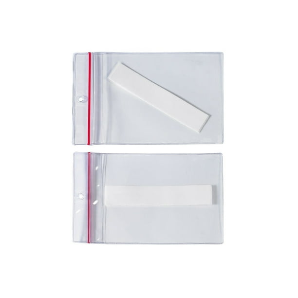 SUPERSCAN PressOn Vinyl Envelopes Reclosable 3" x 5" Clear 25/Case
