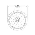 thumbnail image 2 of Regadera Chorro Fijo Cromo H-500 Helvex, 2 of 3