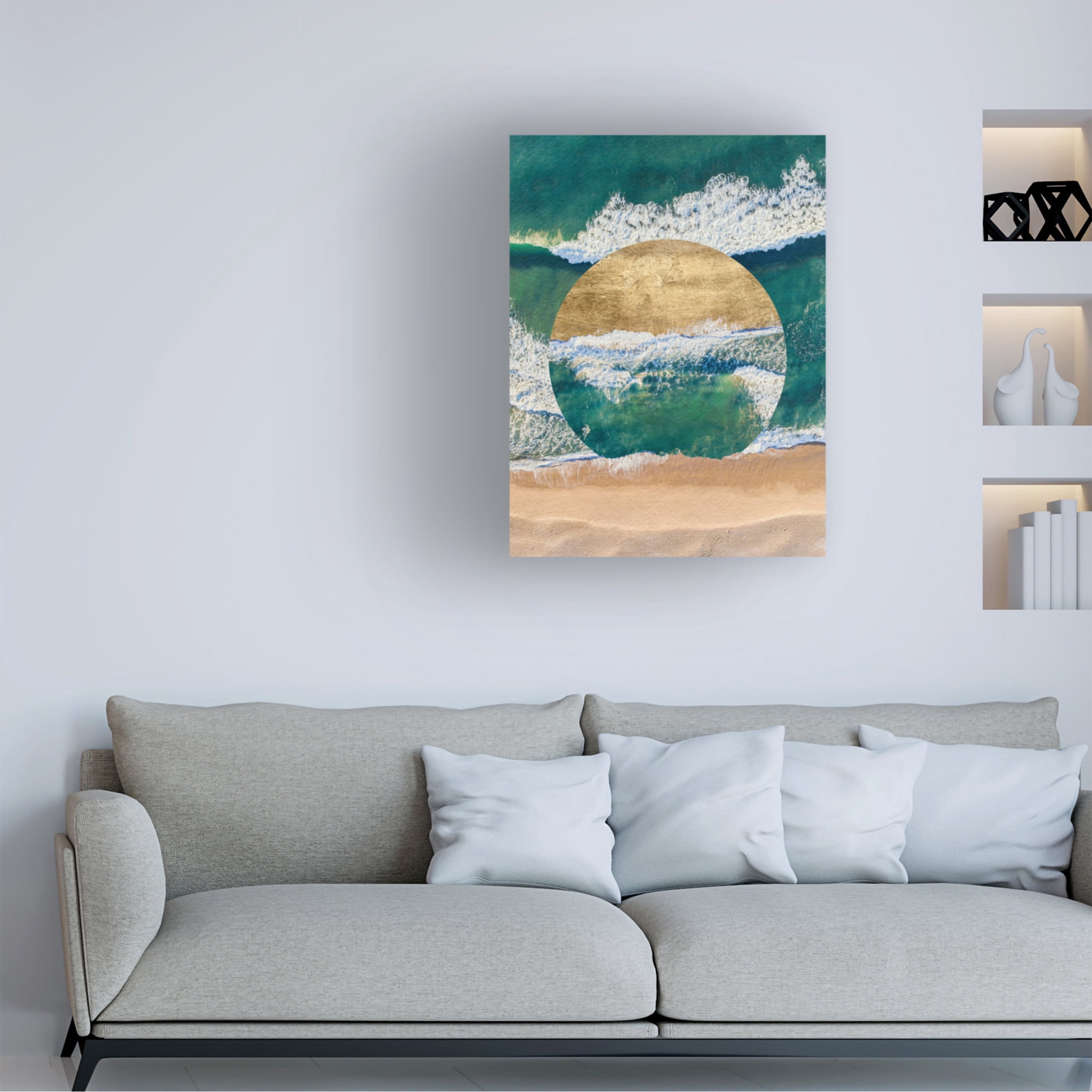 Trademark Fine Art Grace Popp Breaking Shore III Canvas Wall Art