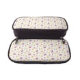 thumbnail image 5 of Picia Watermelon And Lemon Pattern Large Capacity PU Leather Pencil Case Organizer Pen Marker Holder Double Zipper Storage Bag Big Pencil Pouch for College Office, 5 of 6